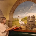 Malby na zeď. Restaurace